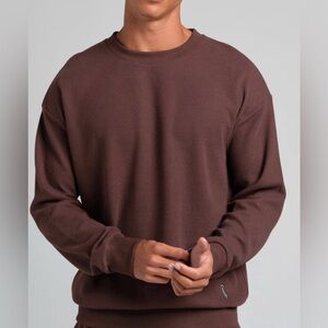 Comfrt Brown Waffle Unisex Pullover Sweater Size Medium